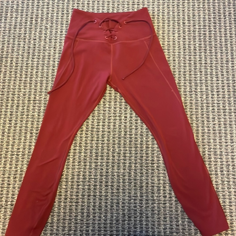 Burgundy Lorna Jane xsmall tights